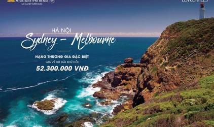 Khuyến mại đặc biệt hấp dẫn của Vietnam Airlines trên hành trình Việt Nam đến Úc